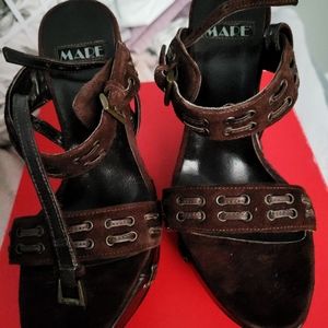 Italian Mare suede/leather sandals size 36